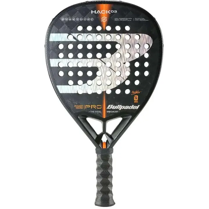 Bullpadel HACK 03 22 Paquito Navarro, Carbono 18K, Pala de Padel de Nivel Alto o Profesional, Pala de Potencia con Forma de Diamante. - 1