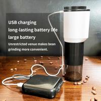 Pequeño molinillo Eléctrico inalámbrico, molinillo de café Eléctrico portátil one tone with Cuchillo Limpio para Viajes, campamentos, Oficina - details 4