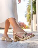 Lyla Wng Sandalias para vestir mujer con tacón bajo y plataforma con plantilla acolchada - details 0