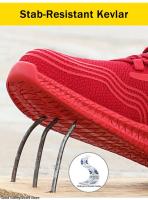 Zapatos De Seguridad Con Punta De Acero Para Hombre Ligeros Y Transpirables Botas De Trabajo Con Malla Cierre De Lazo Antipinchazos Y Resistente Al Desgaste - details 18