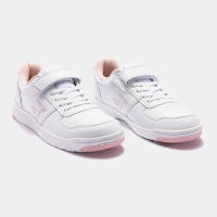 Deportivas Joma blancas con logo rosa cierre velcro escolares mod. Harvard JR - details 1