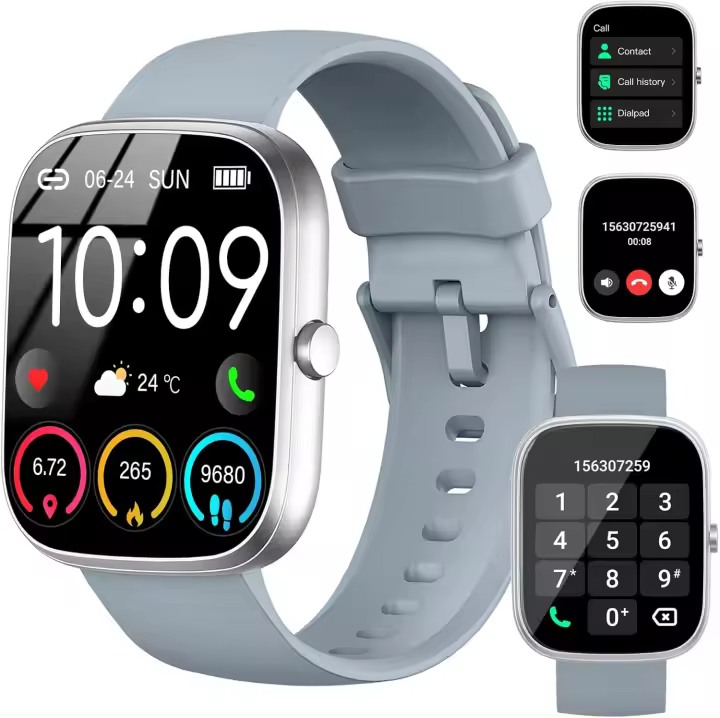 Smart Watch, 1.91"HD 2025 Smartwatch for Men Women (Answer/Make Call), 112+ Sports IP68 Waterproof Fitness Activity Tracker, Heart Rate/Sleep Monitor/Pedometer/Calories, Fitness Watch for Android iOS - 1
