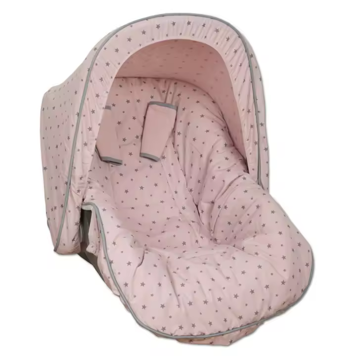 FUNDA COLCHONETA UNIVERSAL BABYLINE PARA GRUPO 0 O PORTABEBÉ DE LA COLECCIÓN LITTLE STAR + CAPOTA + CUBREARNÉS - 1