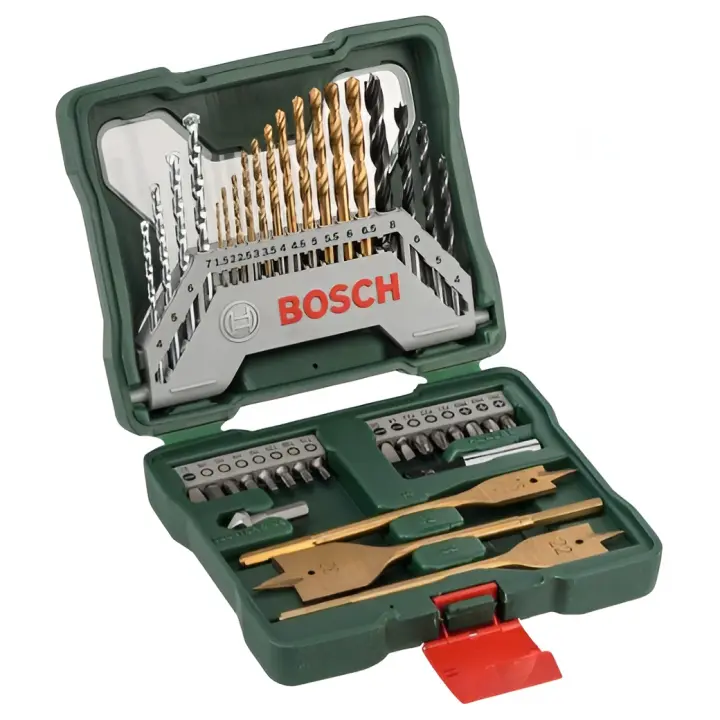 Bosch Maletín X-Line 40 Piezas para Taladrar y Atornillar en Madera, Piedra y Metal - 1