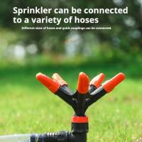 2pcs Riega Jardín Automático Rotatorio Conexión Fácil Riego De Jardín Suelo Con Sprinkler Para Riego Del Jardín - details 0