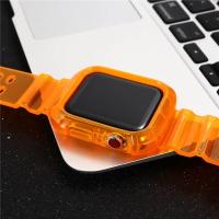 Carcasa Transparente + Correa Para Apple Watch Series 9 8 7 6 SE 5 Compatible Con Iwatch 3 Correa De Plástico 38mm 40mm 42mm 44mm 45mm 49mm - details 17