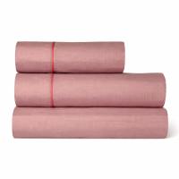 Juego de Sábanas Liso Paduana COLORS 144 Hilos, 50% Algodón 50% Poliéster, Antipilling, En Gris, Beige, Blanco y Nude, Sábanas Lisas con Aplique, Camas 90, 105, 135 y 150 cm - details 3