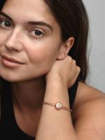 Pandora - Pulsera Pandora Moments with Cadena de Serpiente y Brilliant Crown-Baño de Gold Rose de 14 K - details 4