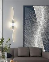 Lámparas De Pared LED Para Interior En Negro Oro Blanco Iluminación Para Dormitorio Pasillo Aisle Balcón Luz De Pared Moderna - details 4