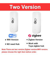 Sensor De Temperatura Y Humedad Zigbee O WiFi Tuya Compatible Con Hogar Connectado Termómetro Soporte De Color Negro O Blanco - details 4
