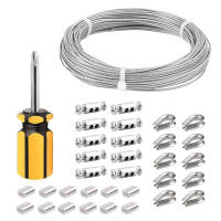 Kit De Cable 6/10m/20m/30m De Acero Inoxidable 2mm Con Cubierta De PVC Para Climatización De Plantas Jardín Barrera De Balcones - details 3