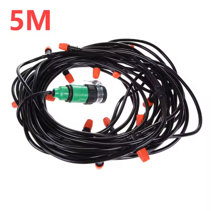 Sistema De Riego Por Drip Automático Kit De Riego Para Jardín Herramientas Ajustables Ahorro De Agua Con Conector De Goma - 1