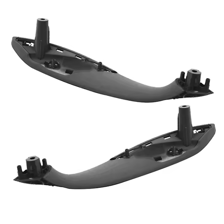 Negro trasero Izquierdo/Derecho Coche interior Puerta Manija TRIM pull grab panel Manija para-BMW Serie 3 4 F30 F80 - 1
