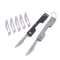 Cuchillo Miniatura De Acero Inoxidable Con Llavero Punta Afilada Desmontable Portátil Pendiente Para Regalo De Navidad - details 9