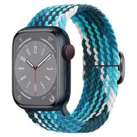 Correa De Pulsera Para Apple Watch Trenzada Solo Loop Elasticidad Nylon 40mm 41mm 44mm 45mm 49mm Compatible Con Series 8 3 SE 6 7 Ultra Para Hombres Mujeres Niños - details 0