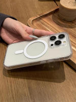 Funda Magnética Transparente Para iPhone Compatible Con Magsafe Protección Antichoque Y Antiarrugas Silicona Acrílica Resistente Al Agua Y Al Polvo Para Modelos 7 a 16 plus Y Mini - details 10