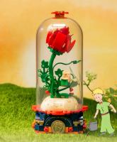 Bloques De Construcción De Sueño Eterno Rosa Le Petit Prince Con Cubierta Antipolvo Juguete De Puzzle Para Decoración De Escritorio Regalo De Cumpleaños Para Adultos - details 8