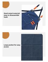 Delantal De Lona Moda Para Mujer Uso Doméstico Jardín Trabajo Restaurante Material Resistente Tamaño Estándar Diseño Versátil - details 5