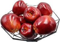 6PCS Manzanas Artificiales Realistas Decoración Para Fiesta Boda Cocina Hogar Fotografía Tamaño Real Hechas De Plástico - details 3