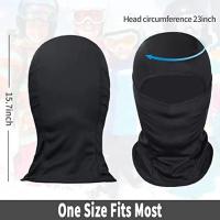 Máscara De Balaclava Para Hombres Y Mujeres Máscara Facial Completa Con Gorro Para Esquí Motocicleta Running En Clima Frío Táctico - details 3