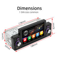 Juego De Luces LED Para Coche BQCC 1 Din 5" Reproductor De Multimedia Con Android Auto BT RDS Radio Mirrorlink 7 Colores USB Duplo Carga Rápida - details 13