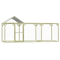 vidaXL Gallinero madera de pino impregnada en dimensiones 3 x1.5 x 2 m/4.5 x 1.5 x 2 m - details 1