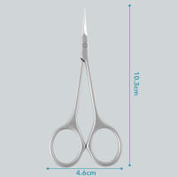 Tijeras De Cutícula De Acero Inoxidable Para Eliminar Piel Muerta Herramientas De Manicura Con Punta Curva Para Arte De Uñas - details 1