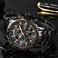 Reloj De Hombre LIGE Lujo Acero Inoxidable Deportivo Militar Resistente Al Agua Grande Cuarzo Reloj De Pulsera Moda Casual Con Segundero Luz Táctica Resistente Al Choque Manos Luminosas Fecha Completa - details 15