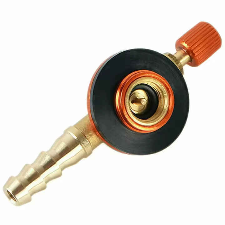 Adaptador De Válvula Para Estufa De Gas Butano Camping Con Tubo Y Regulador De Presión Accesorio De Cocina Al Aire Libre - 1