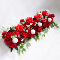 Decoración De Muralla De Flores Para Boda 100cm DIY Con Peonías Y Rosas Silken Flores Artificiales Para Arco Fondo Y Alineación - details 7