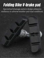 LEBYCLE Frenos De Bicicleta Pies De Freno Resistente Al Desgaste 55mm Para Ruedas De Aluminio De 14 16 18 20 Pulgadas - details 0