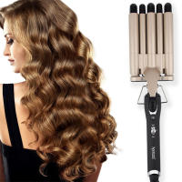 Rizador De Pelo Trípode 3 En 1 Profundo Pequeño Reversible Estilos De Onda Grande Y Pequeña Rizador Y Linterna Para Cabello Seco E Húmedo Máxima Temperatura De 210 °C - details 0