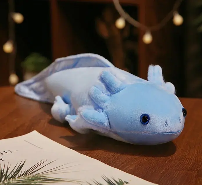 Peluche De 45cm De Axolote Colorido Kawaii Juguete Suave Para Niños Almohada De Peluche Larga Regalo Para Niños - 1