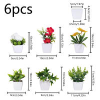 1SET De Plantas Simuladas En Maceta Para Decoración De Oficina Comercial Sala De Estar Estudio Courtyard Decoración Del Hogar Adecuado Para Mesas De Trabajo Y Espacios Comunes - details 21