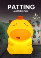 Lámpara De Noche De Silicona Capibara Para Niños Luz De Dormitorio Recargable Por USB Decoración Animal Táctil Para El Lecho - details 18