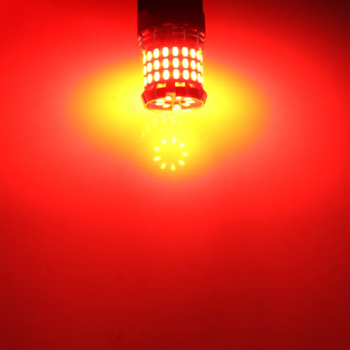 Bulbos De Luz Trasera LED BMTxms 2Pcs T20 7443 W21/5W Canbus Freno Retrovisor Sin Hiper Destello Luz Roja Blanca Para Coche - 1