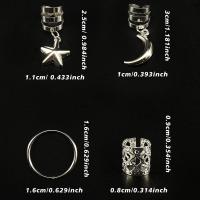 Anillos Para Dreads De Metal Estilo Fashion Con Combinación De Estrellas Y Luna 44 Piezas Adecuados Para Mujeres Y Niñas Para Vacaciones Y Ramadán - details 4