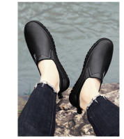Botas De Lluvia Para Hombre Impermeables Antideslizantes De Goma Botas De Ankle Para Invierno Mocasines De Agua Con Cierre SLIP-ON - details 4