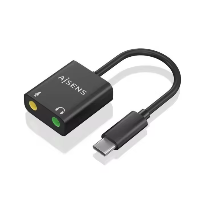 Aisens · Tarjeta Sonido USB-C · 2x Jack 3.5mm · Audio Digital - 1