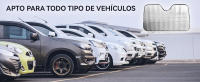 ENR Parasol Coche Delantero,Parasol de Ventana Delantera Parasol Luna de Coche Metalizado Cortina Reflectante para Vehículo Protección Rayos UV Parabrisas fabrique Europeo. - details 3