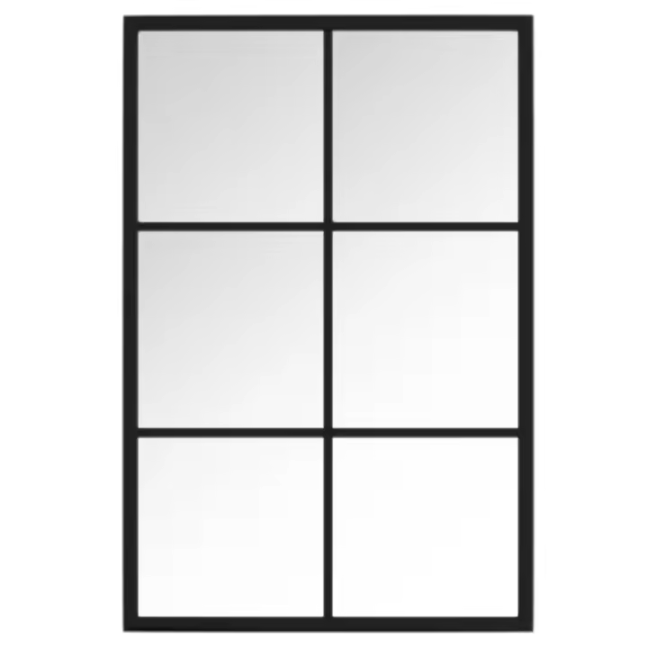 Espejo bañoEspejo de pared metal negro 60x40 cm - 1