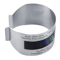 Termómetro De Vino De Acero Inoxidable Con LCD Pulsera Sensor De Temperatura Para Botella De Cerveza Y Vinos Rojos - details 6