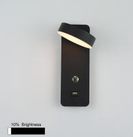 Lámpara De Pared Moderna Para Interior Con Interfaz USB Y Iluminación LED Táctil De 3 Colores Para Sala De Estar Dormitorio Pasillo - details 5