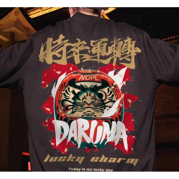  Sudadera De Lana Largo Manga Para Hombre Estudiante Estilo Callejero Retro Americano Suéter De Terciopelo Unisex M-8XL - 1