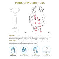 Rodillo De Jade Natural Masajeador Facial Para Mujeres Herramienta De Cuidado De La Piel Relaxante Corporal Regalo Buena - details 4