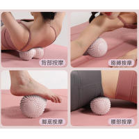 Bola De Masaje De Maní Doble Bola De Lacrosse Para Punto De Tracción Masaje Profundo De Tissue Ejercicio De Muslos Y Brazos Rollo De Masaje Para Yoga Y Fitness - details 5