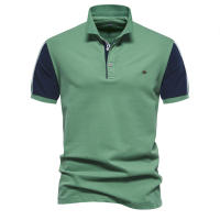 2024 Primavera y novedad de verano estilo POLO con cuello solapa color de moda simple a juego casual camiseta de manga corta para hombres - details 1