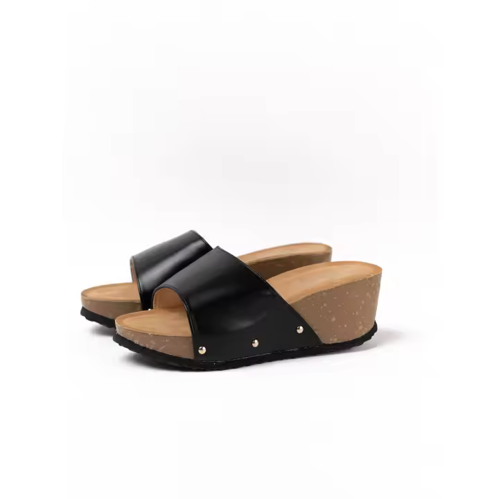 Lyla Wang Sandalias zuecos plataforma - 1