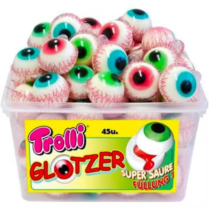 Golosinas TROLLI POP EYE caramelo de goma caja 846g 45 unidades - 1