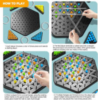 Juego De Mesa Interactivo De Triángulos Y Cadenas Juguete De Puzzle Logístico Con Banda De Goma Para Fiestas Y Regalos Para Familia Juguetes Educativos Para Niños Mayores De 7 Años - details 6